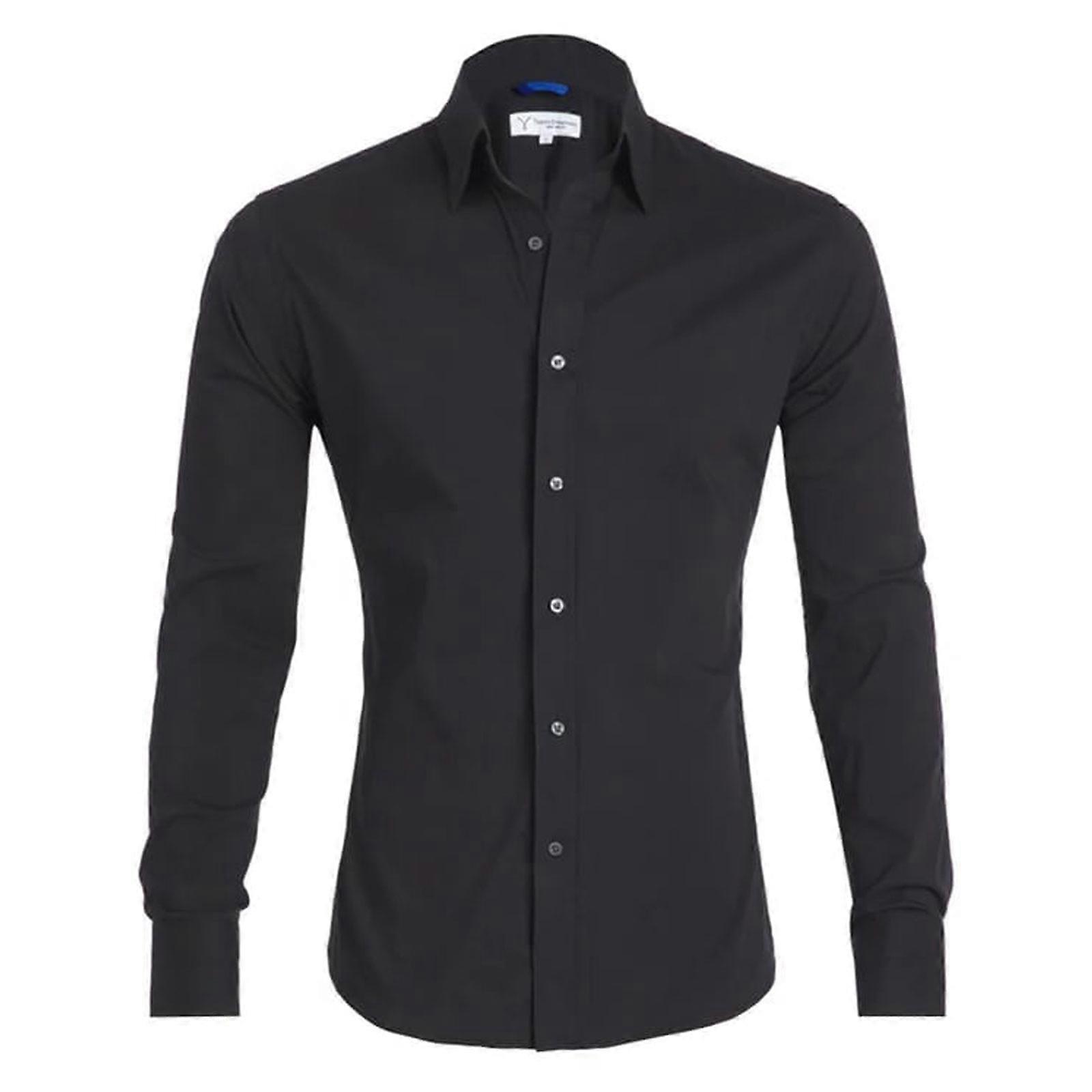 Skjortor för män Långärmade skjortor för män Regular Fit Button Down Skjortor Skrynkelfria skjortor