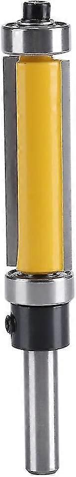 1/4 Inch Shank Pattern Flush Trim Bit with Top and Bottom Bearing Woodworking Tool