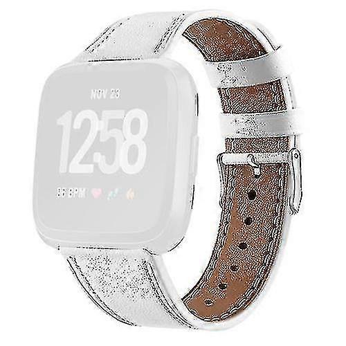 For Fitbit Versa 2 Fitbit Versa Fitbit Versa Lite Leather Strap With Round Tail Buckle