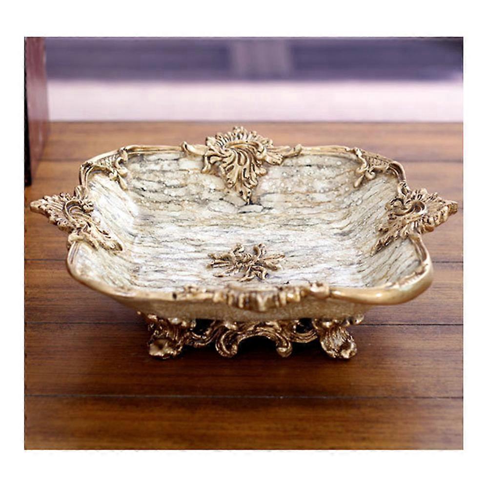 Creative Fruit Dish Marble Pattern Resin Artware