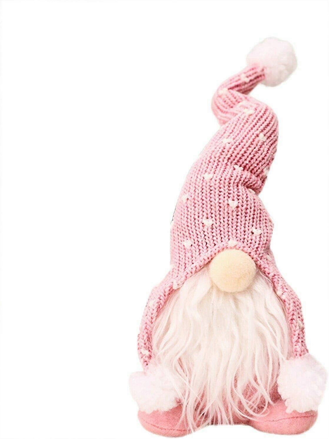 Juledekoration - 1 stk. jule svenske nisser dukke, håndlavede julepynt ansigtsløse dukker