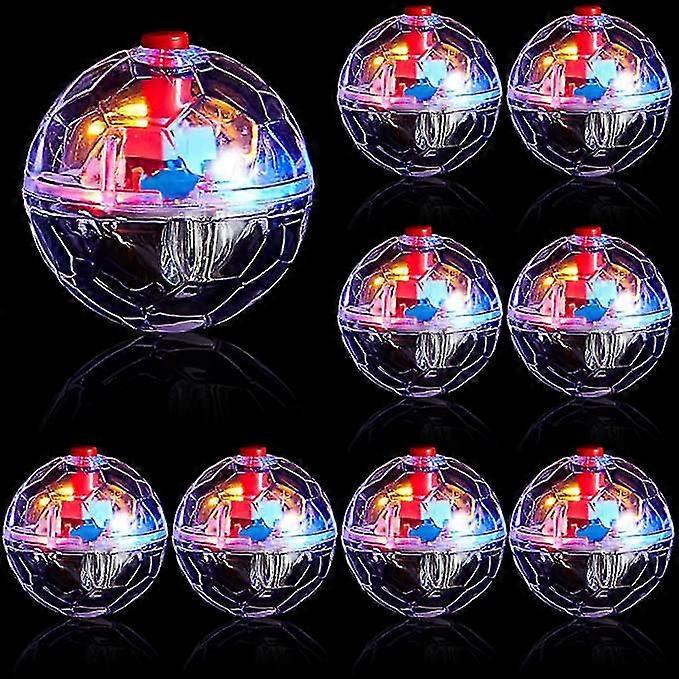 6Pcs Ghost Hunting Cat Ball Activated Cat Toy Ball Motion LED Light Cat Balls Motion Cat Dog Interactive Toys Pet Glowing Mini Running Exercise Ball T