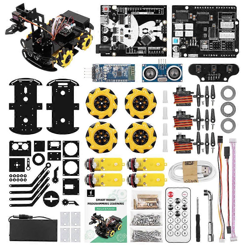 Smart Robot Kit for Arduino Project Mechanical Arm Great Fun Small Robot for Learning Programming Full Version Set with Codes