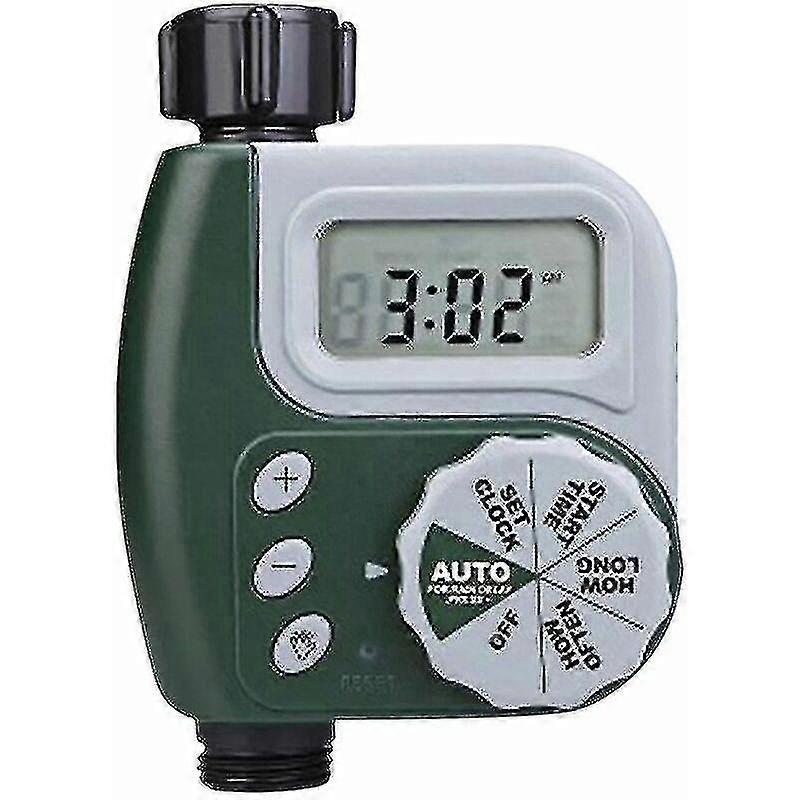 Green Digital Water Timer Garden Waterproof Automatic Irrigation Controller - Ya
