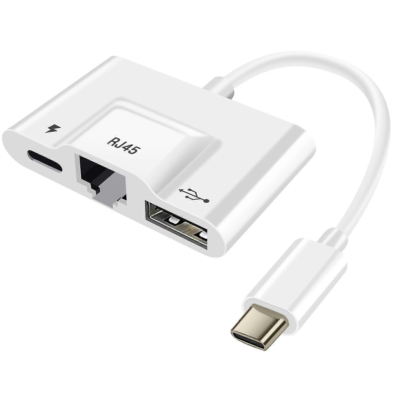 USB-C to Ethernet / USB / USB-C Compact Plug and Play Adapter