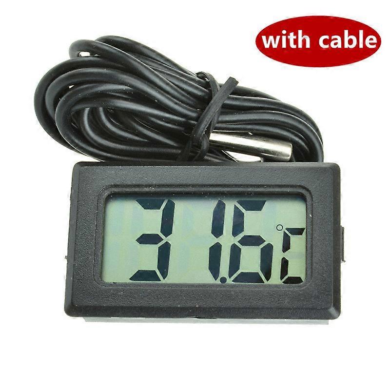 Mini LCD Digital Thermometer Hygrometer Temperature Indoor Convenient Temperature Sensor Humidity Meter Gauge Instruments Cable
