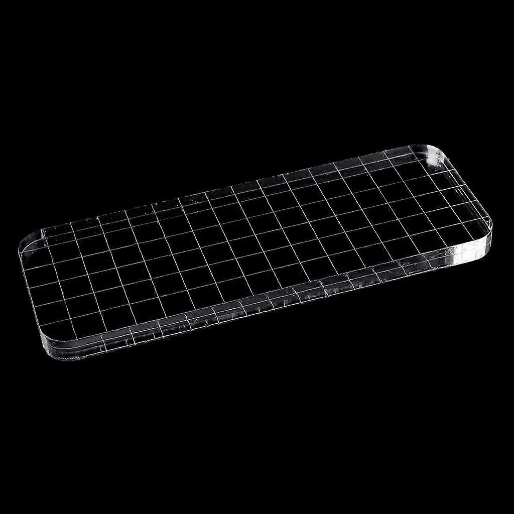 Acrylic Clear Stamping Block Grid and Grip Scrapbook Craft Making Essential Tool
