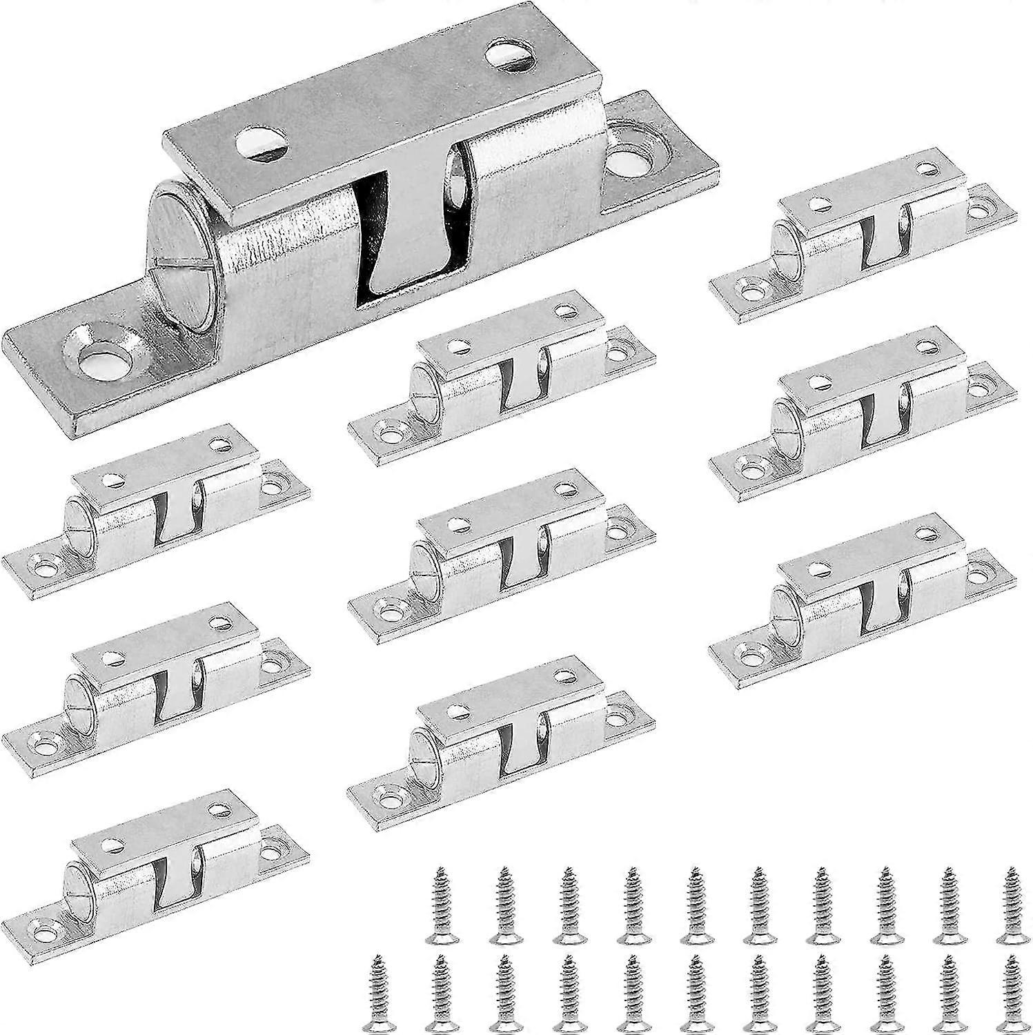 Solid Brass Catch Latch: 6-pcs Ball Tension For Cabinets