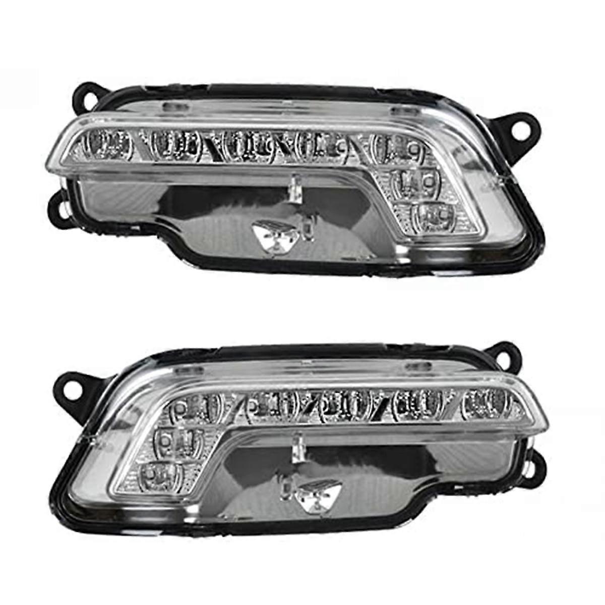 LED Daytime Running Lights DRL Lower Bumper Grille for W212 E300 E350 E500 2009-2013,Left and Right