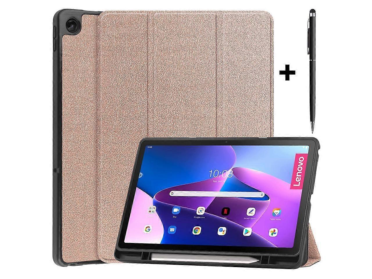 Lenovo Tab M10 Plus Case 10.6 Inch 2022 3rd Gen with Pen Holder, Slim Stand Hard Back Shell Protective Smart Cover Case for Lenovo Tab M10 Plus 10.6"