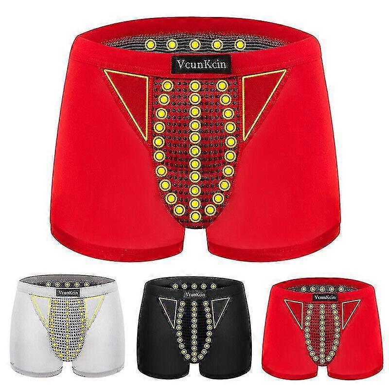 2pcs Magneticeft טיפול בשדה אנרגיה גברים מכנסיים תחתונים מגנטיים זכר בוקסר