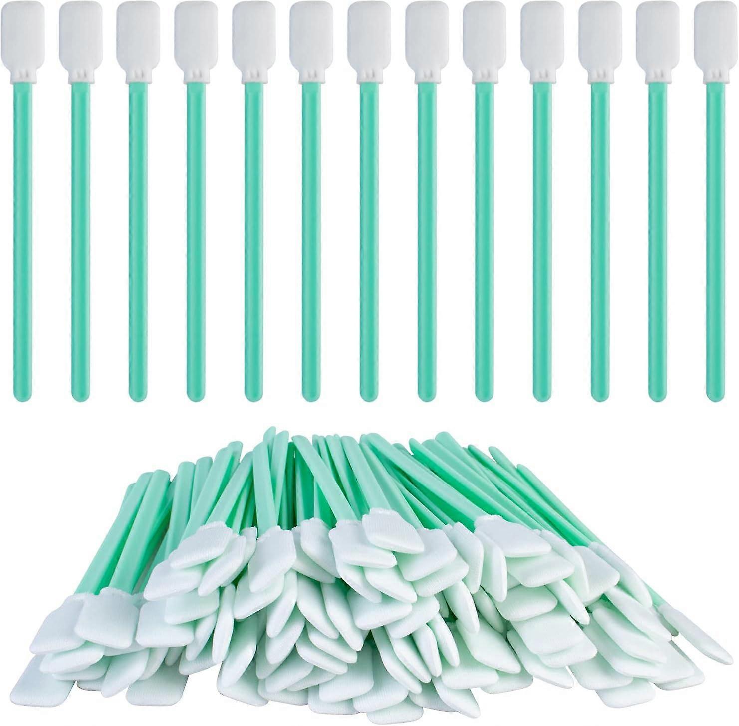 Pack of 100 sponge cleaning sticks for cameras, keyboards, etc. Electronics Cleaning Sticks Flat Tip Wiper