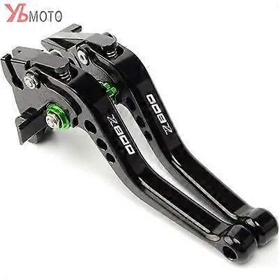 High quality Motorcycle Green CNC Adjustable Clutch Brake Levers For Kawasaki z800 Z800E 2013 2014 2015 2016Motor Vehicle Brake Service Kits