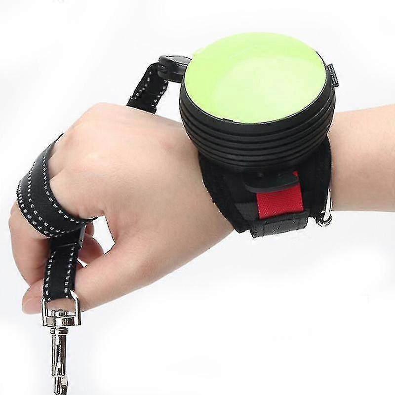 Mimigo Retractable Dog Leash Extendable Automatic, Reflective Nylon Pet Leash, Wrist Pull Rope With Light Ideal, Suitable For Hiking, For Small Medium