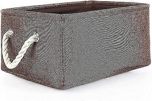 Decorative Basket Rectangular Fabric Storage Bin Organizer Basket With Handles For Clothes