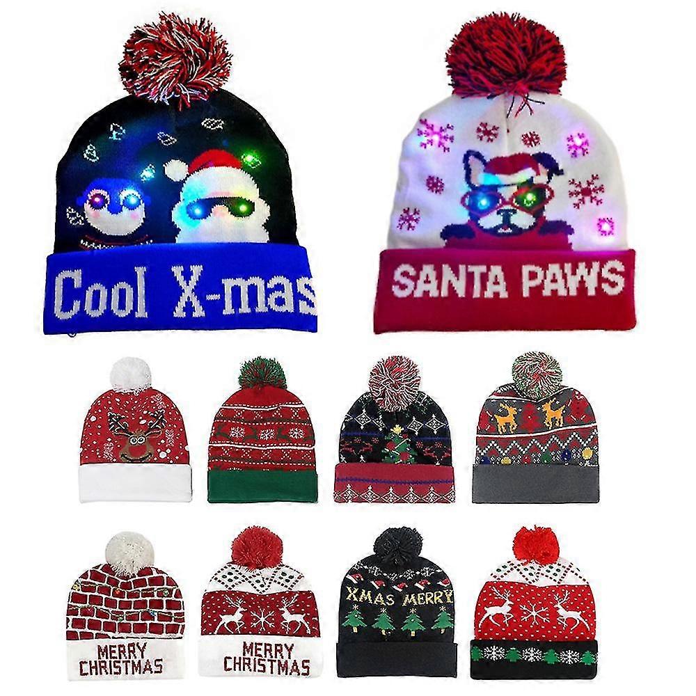 Unisex Led Lighting Novelty Christmas Hat
