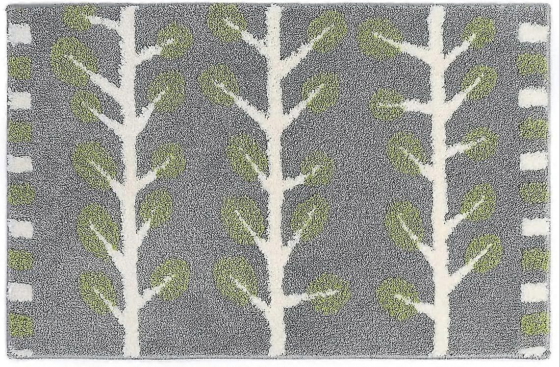 Badezimmerteppiche, Badematte mit Wasserabsorption, 20 x 32 in grünen Blättern