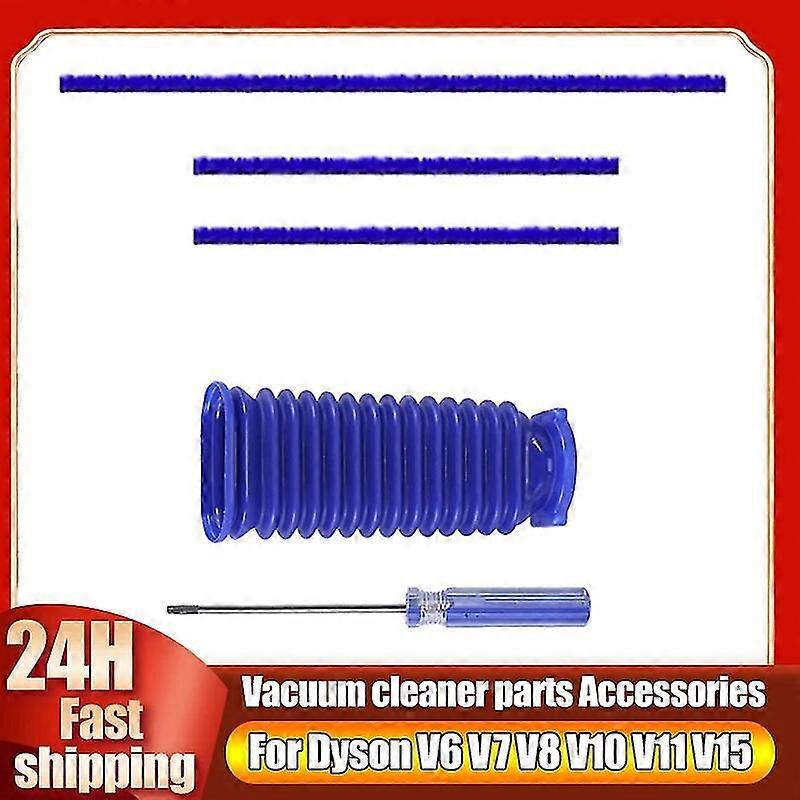 Excellent Replacement Accessories Parts Soft Plush Strips Tube Hose For Dyson V6 V7 V8 V10 V11 V15 Vacuum Cleaner Soft Roller Brush Head