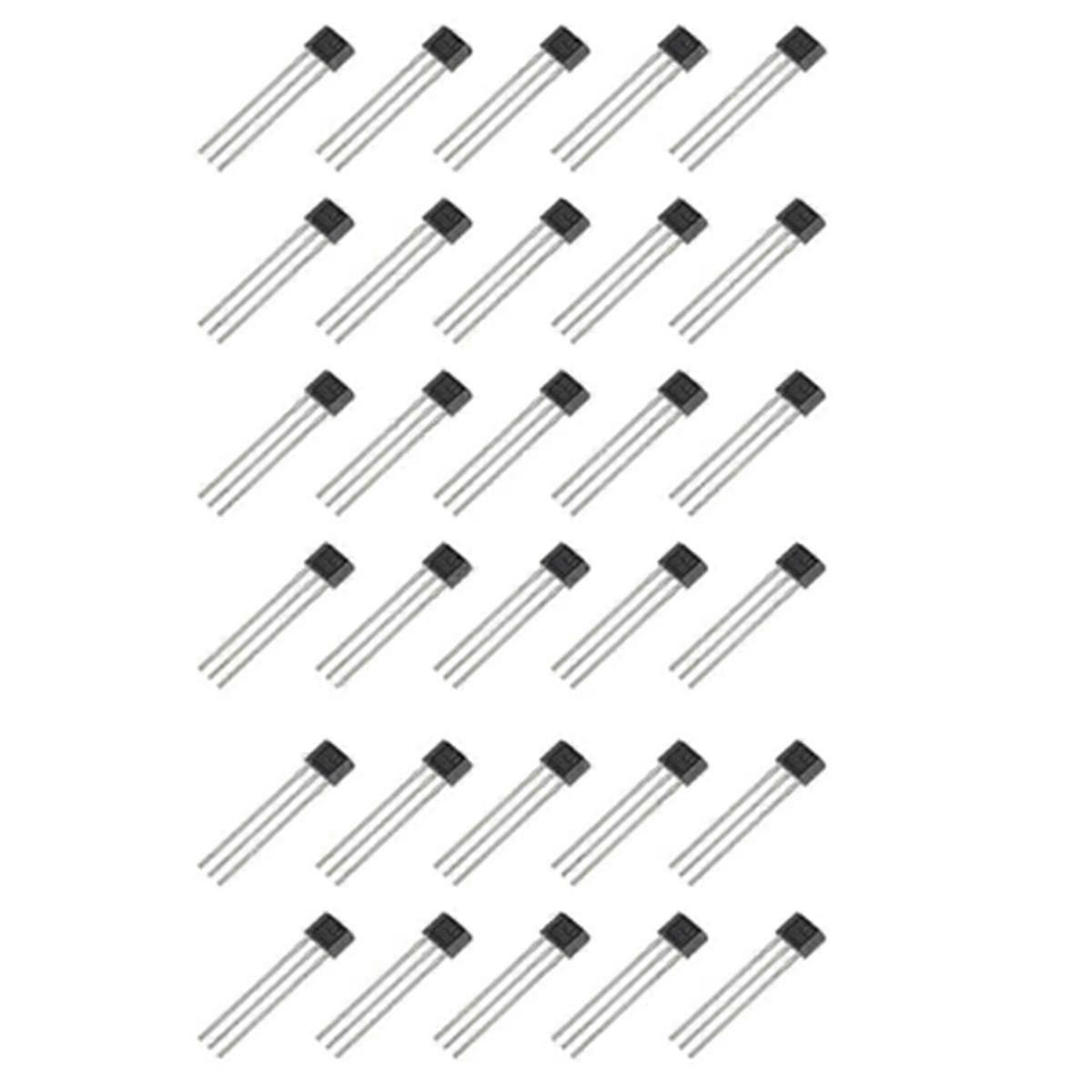 A3144 Hall Effect Sensor 3Pins Magnetic Detector (Pack of 30 Pcs)