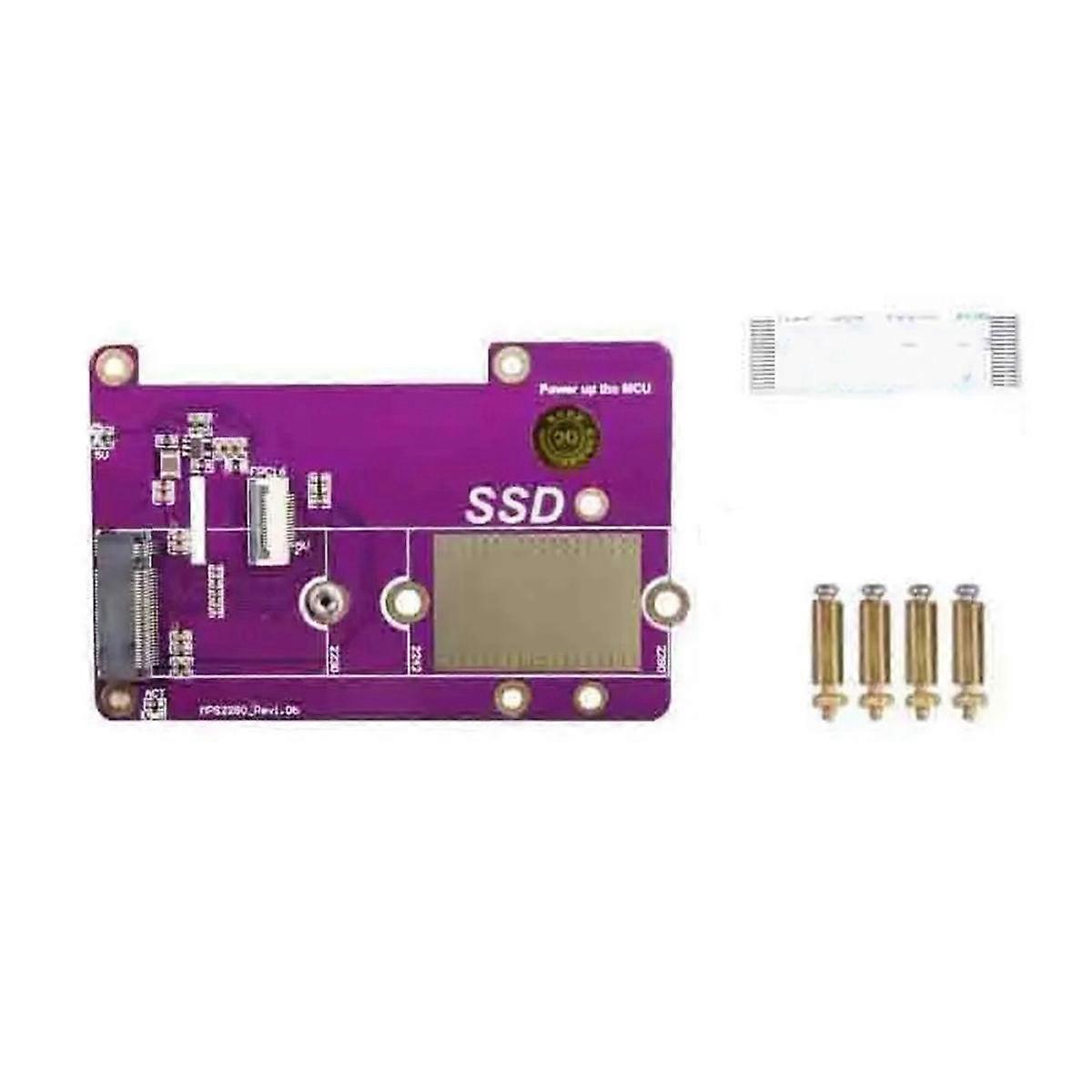 Für Raspberry Pi5 SSD-Erweiterungskarte für Raspberry Pi5 PCIE zu M.2 NVME SSD-Schnittstellen-Erweiterungskartenmodul, C