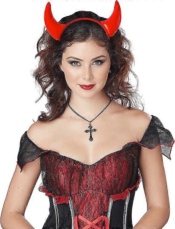 Fever Devil Headband Adult Red main image 1