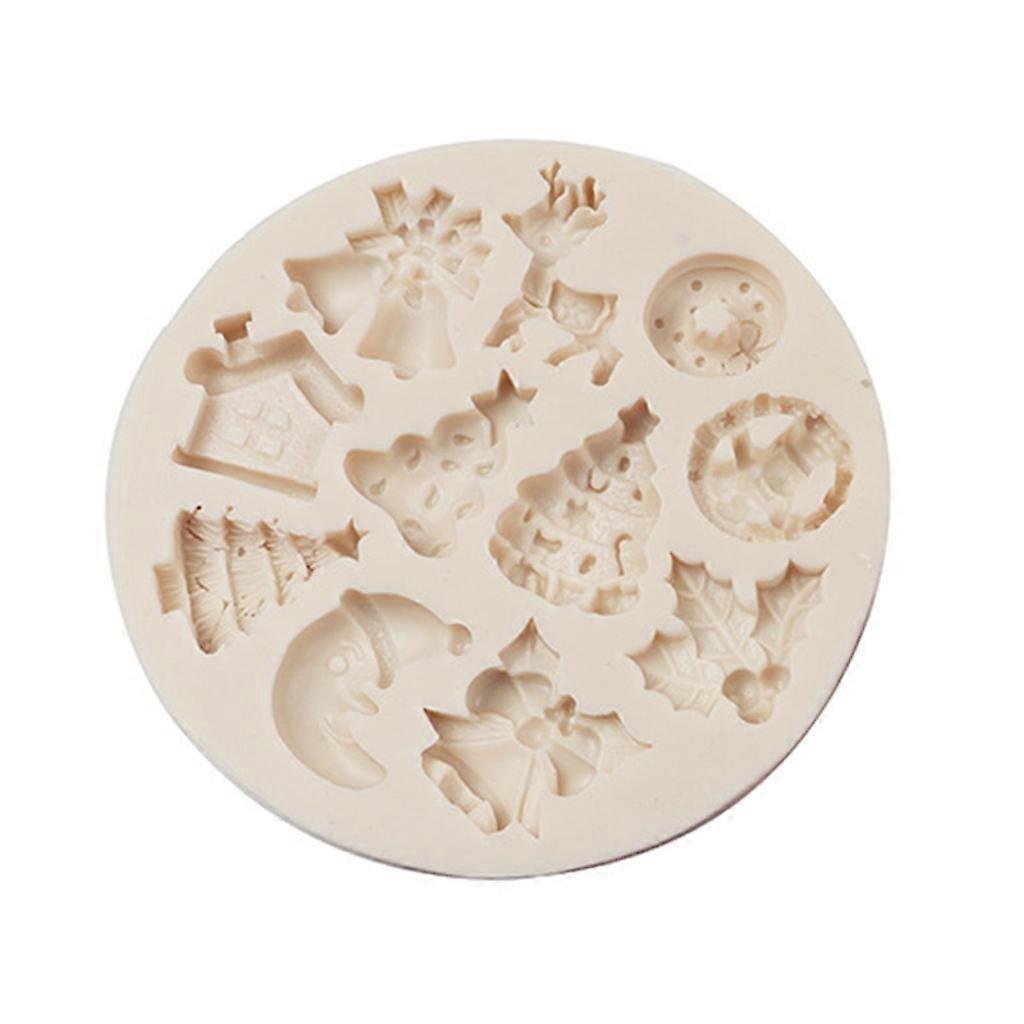 Candy Deer Bell Snowman Moulds DIY Baking Decorating Tools for Dessert Cake