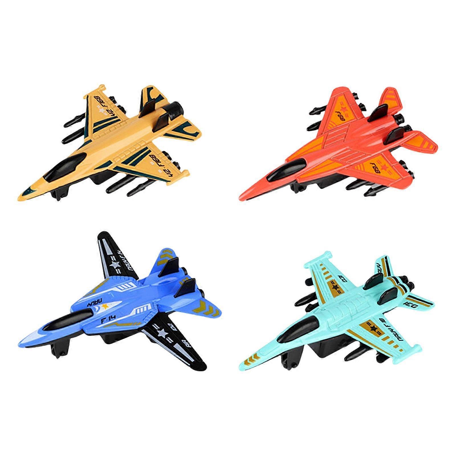 4Pcs alliage métal modèles avion enfants jouet avion de chasse jet pour chambre à coucher bureau