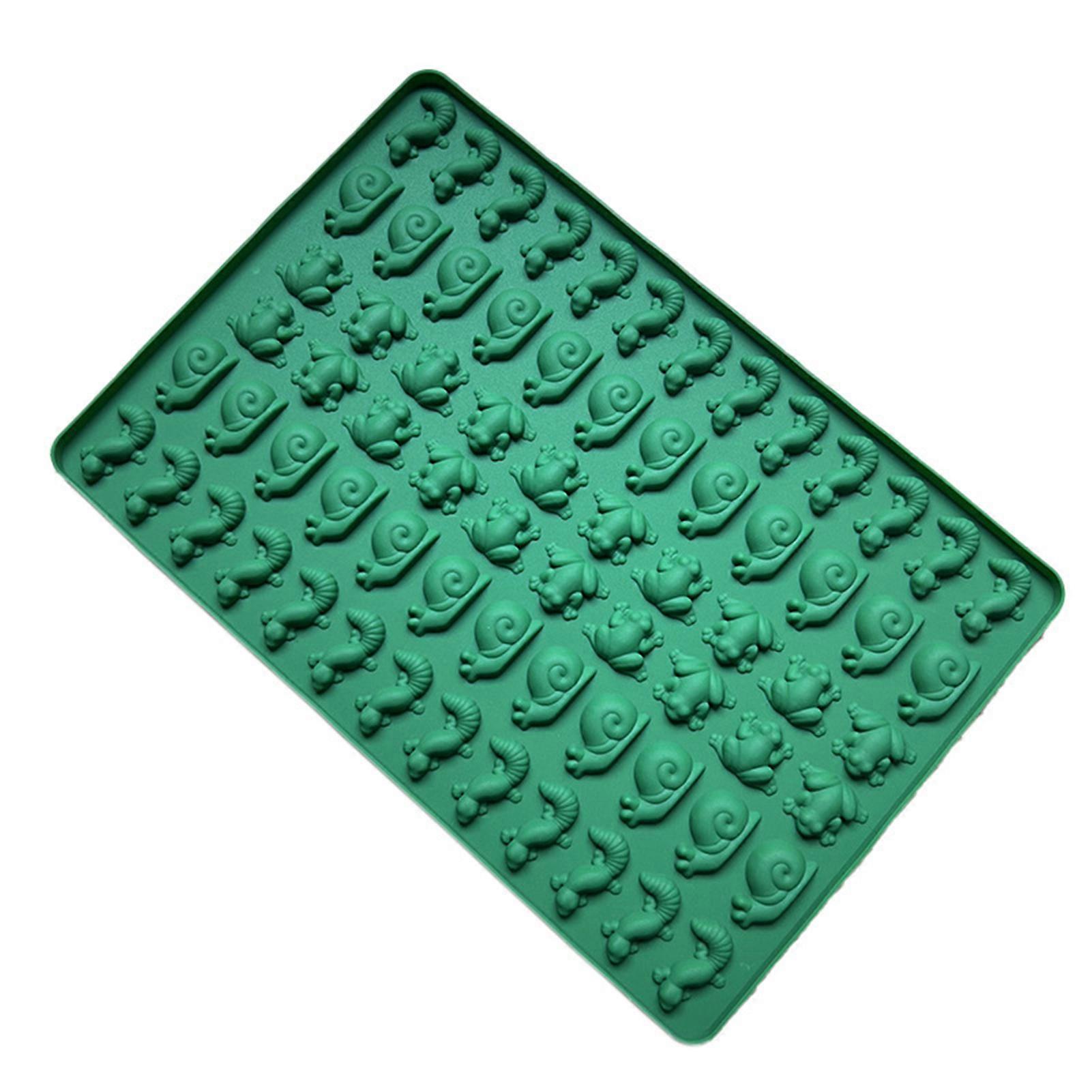 Baking Mold Flexible Silicone Mini Frog Lizard Snails Easy to Use Oven Dishwasher Microwave Safe Mold for Chocolate Fondant Candy Biscuits Jelly