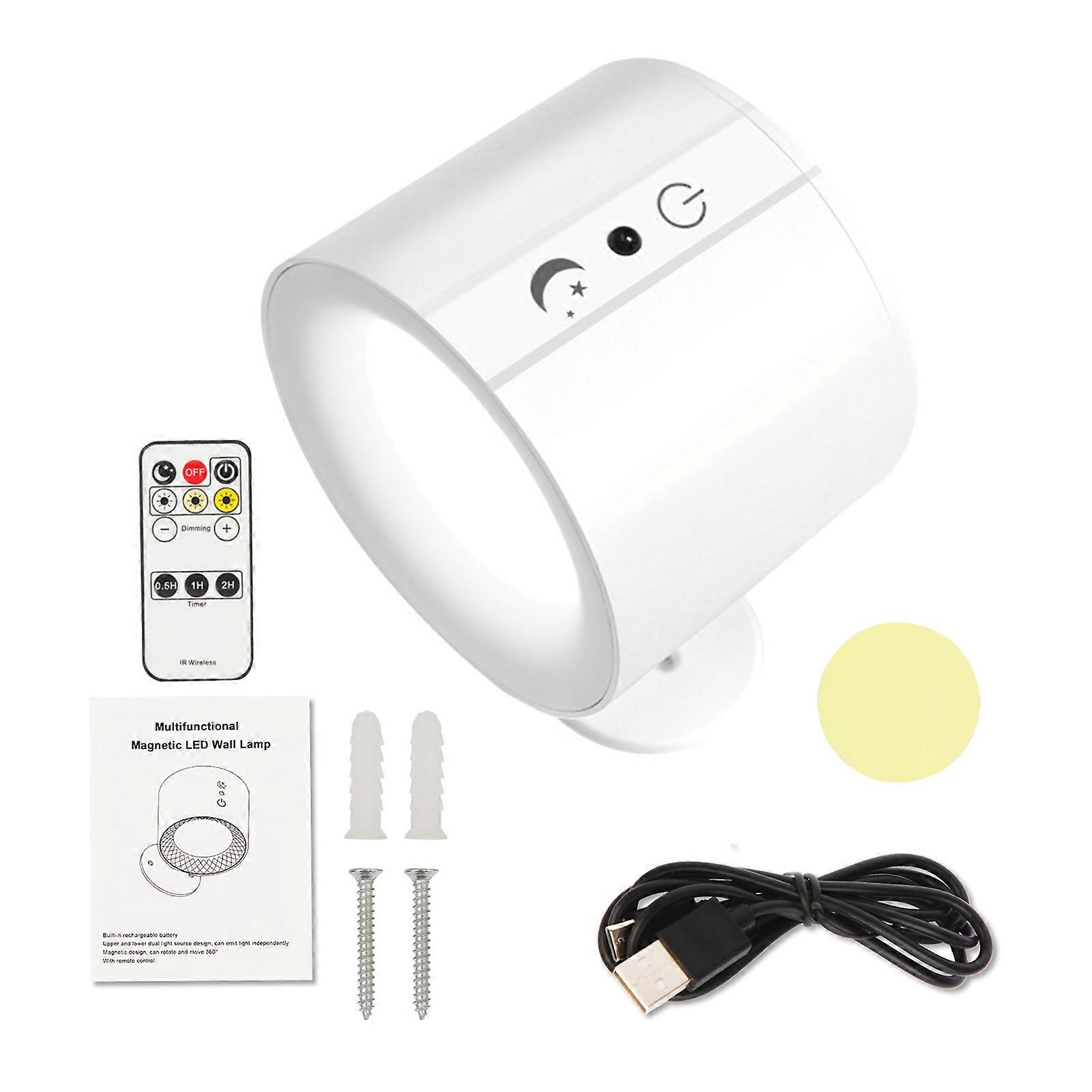 Glowright Lights, Glow Right Wall Lights, Double-Sided Light, 40h Maximum Discharge, 360°Rotation, 3 Levels of Adjustable Brightness