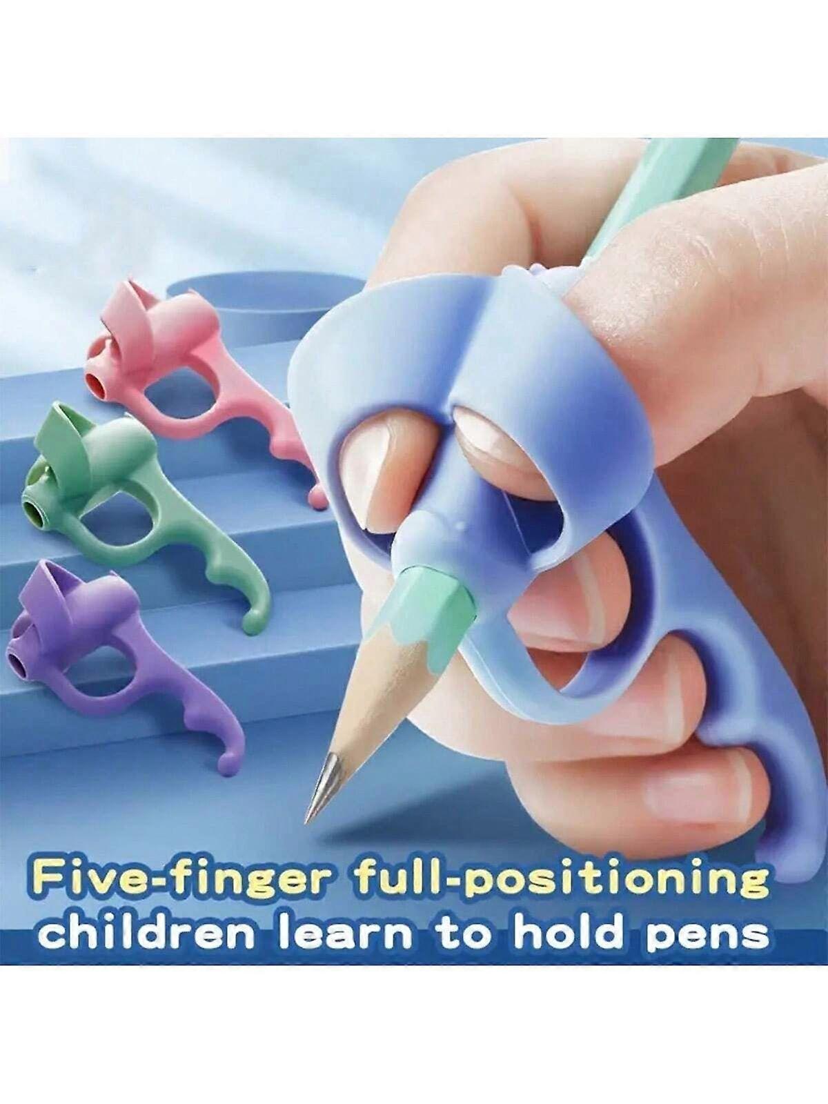 1pc Random Color Pen Holder Correction Device For Correcting Students' Handwriting Posture And Grip