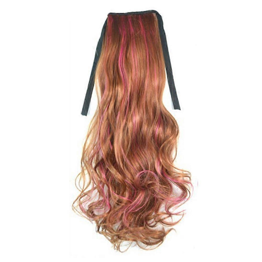 Curly Ponytail Highlight Gradient Ramp Wig