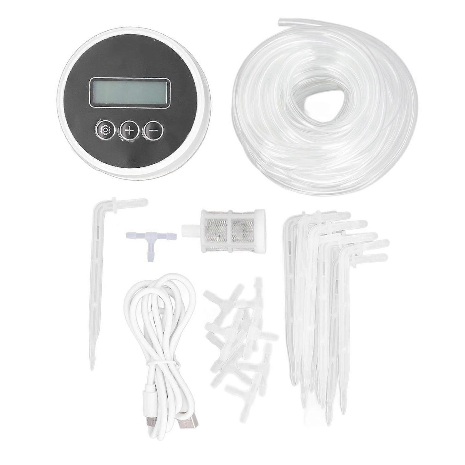 LCD Automatic Watering System USB Or Battery Powered Smart Drip Irrigation Timer Water Pump for 10 I