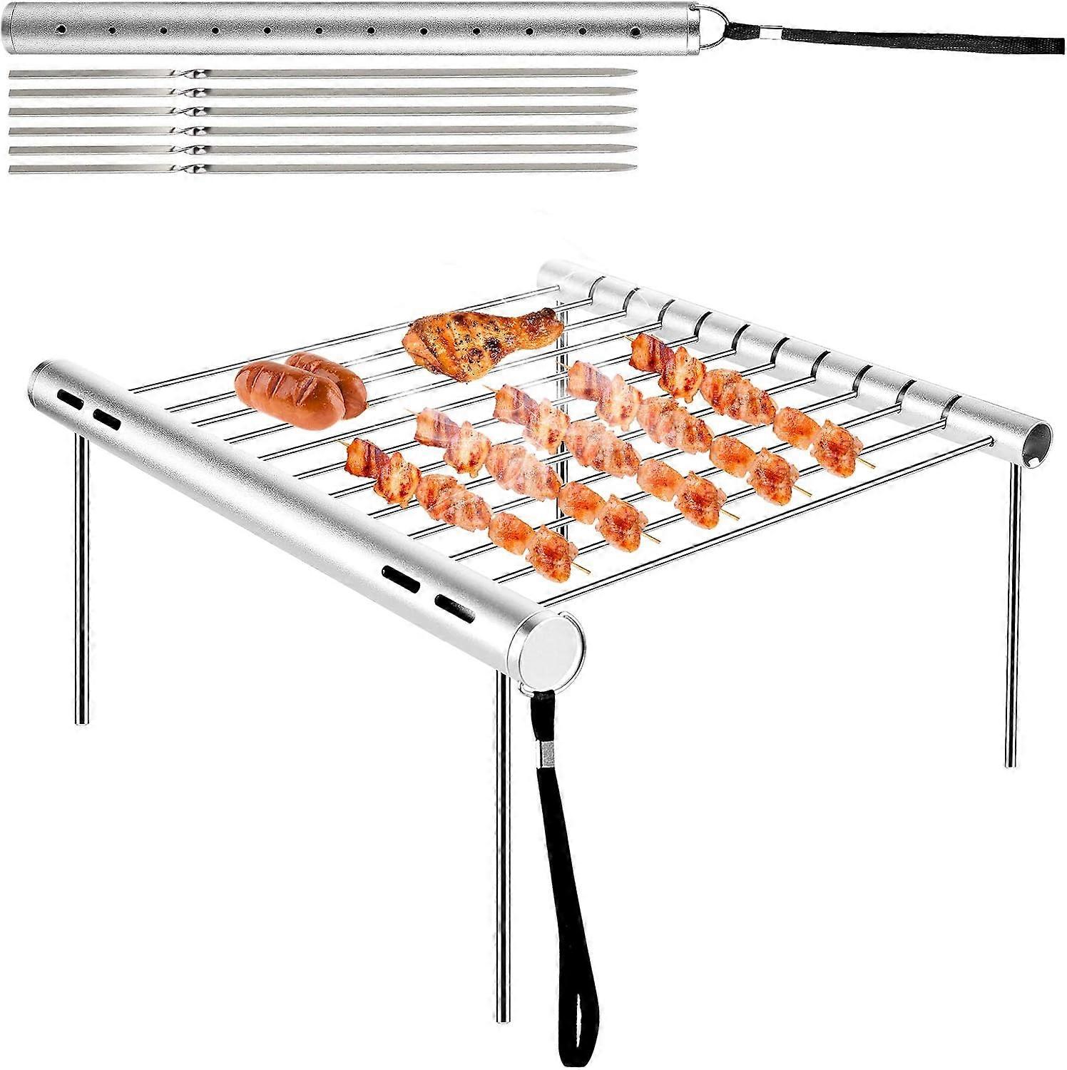 Portable Safe Open-Flame Camping Grill