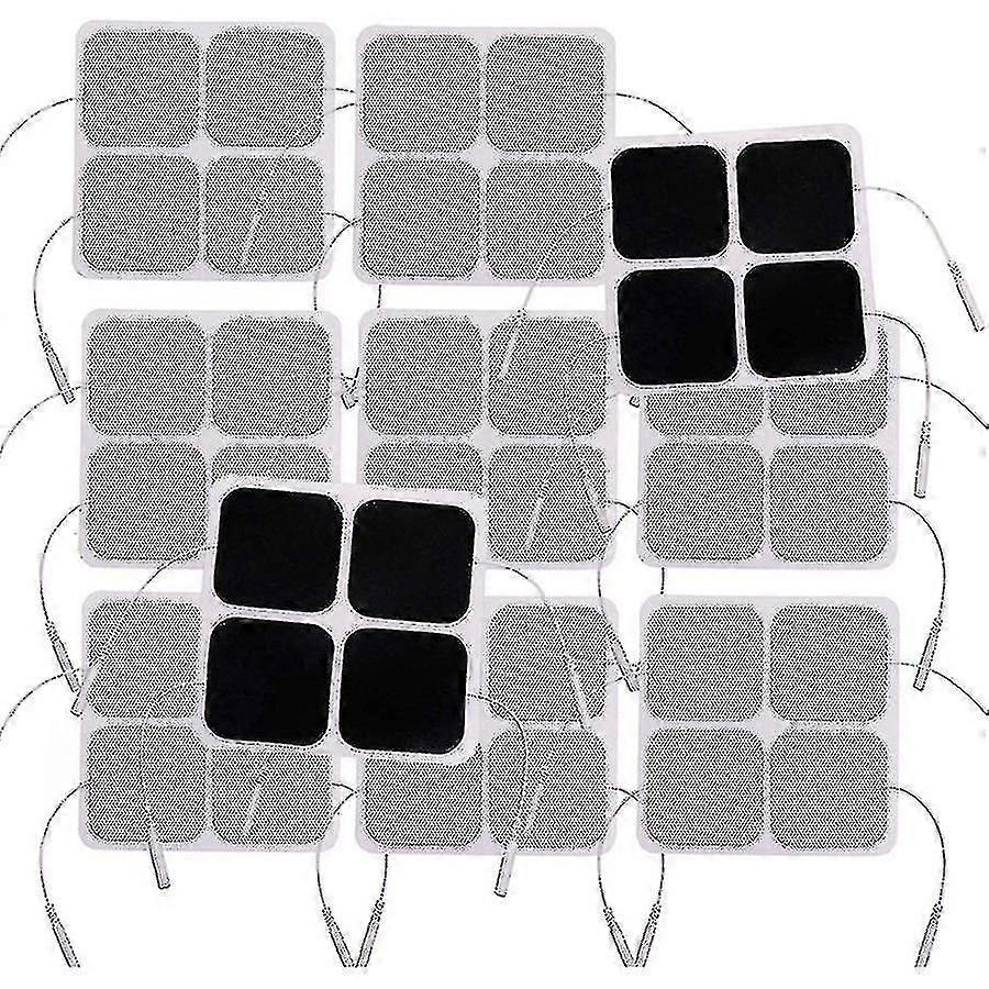 40pcs δεκάδες μάξιμα μονάδων, 2x2 ηλεκτρόδια για τα μαξιλάρια ηλεκτροθεραπείας διεγέρτων μυών Ems