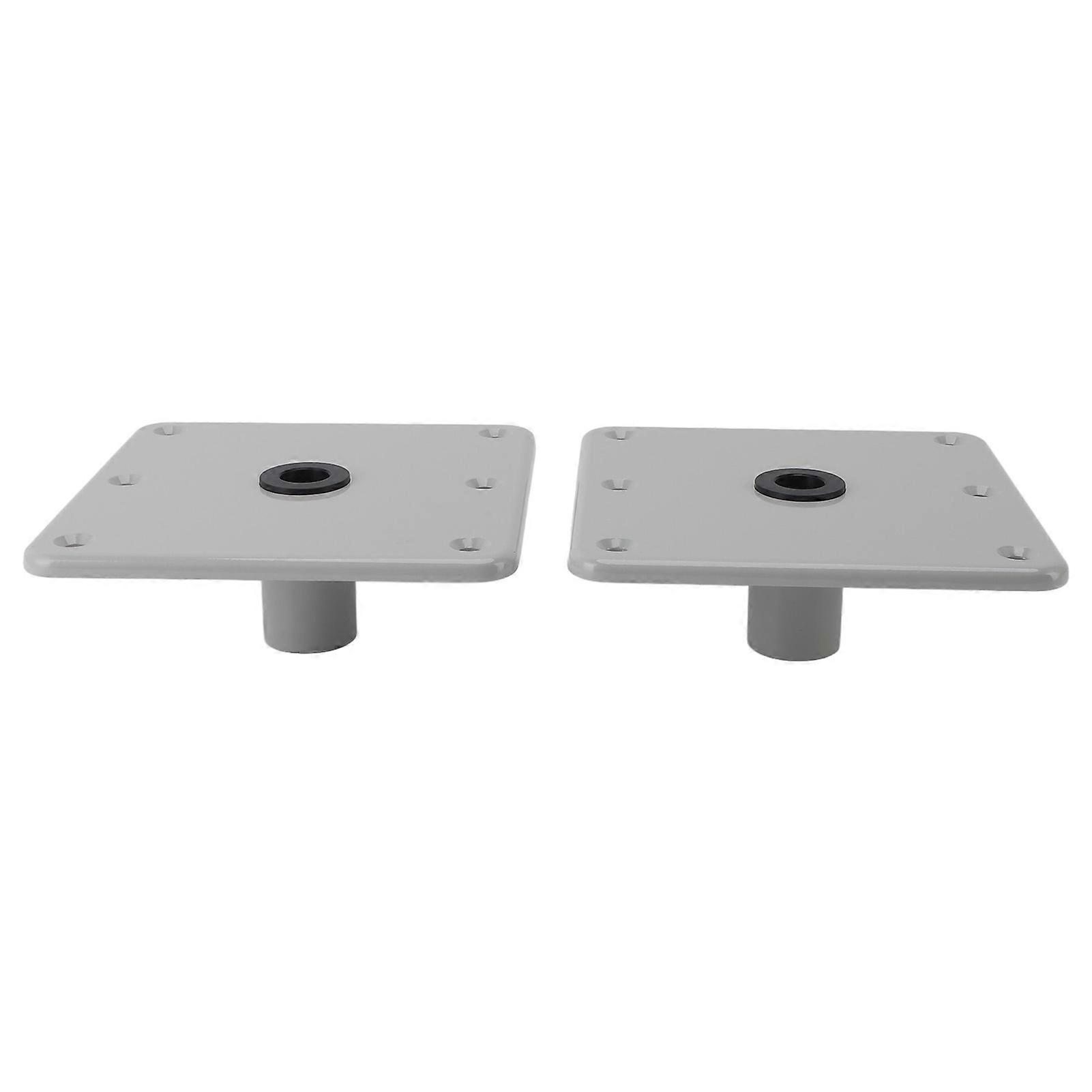 2pcs Bootssitzbasis Professionelle Aluminiumlegierung Hochfeste Bootssitz-Grundplatte für Bootssitzstütze