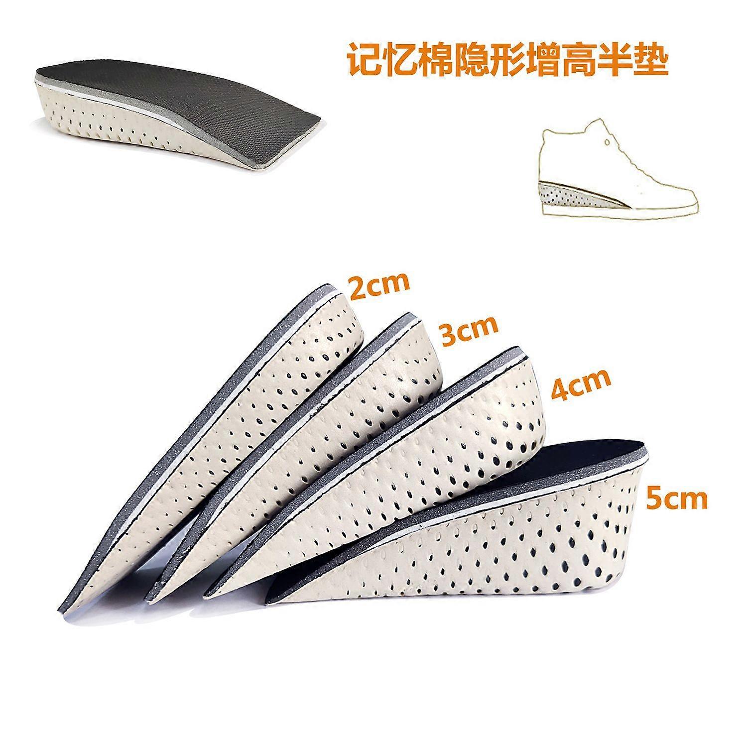 Memory Foam Half Size Inner Heightening Shoe Pad Invisible Insole Sports Increased Half Insole Full Pad Men And Women Memory Foam