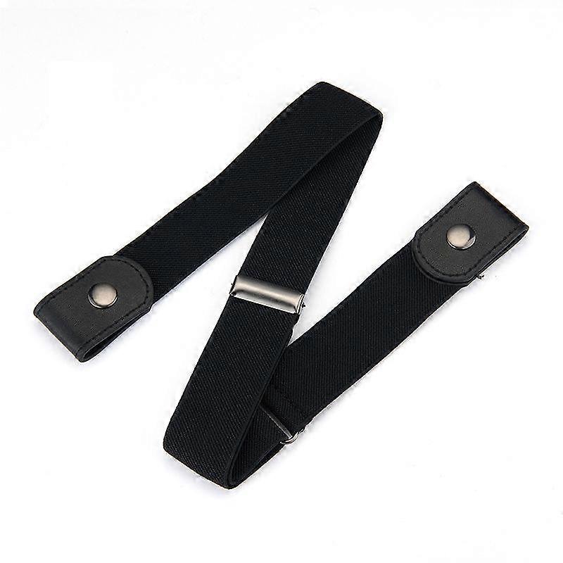 1PC Buckle-free Elastic Invisible Belt Casual Elastic Non Perforated Waistband