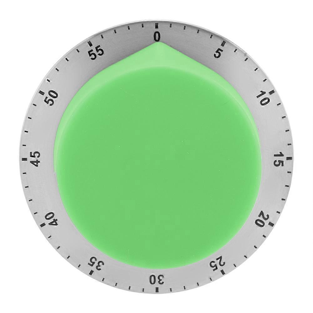 Manual Mechanical Kitchen Timer with Magnetic Base Countdown Cooking Baking Timing Tool Green