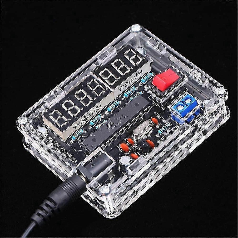 Frequenzmesser, 10MHz Frequenzmesser DIY-Kit Frequenzzähler AVR-Frequenz mit Shell-Zähler 0,000 001Hz Auflösung FEH