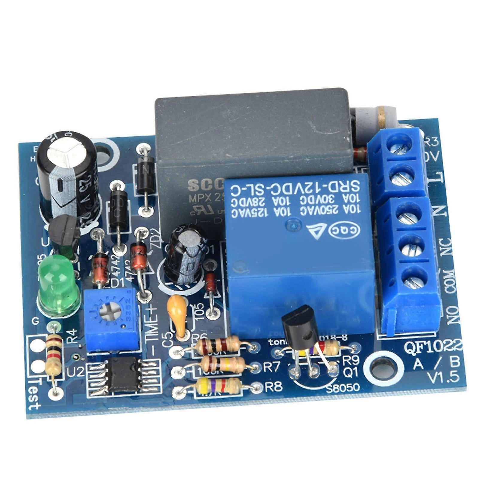 220VAC Timer regolabile Ritardo Spegnimento Interruttore Tempo Relè Modulo Carico (0 ~ 10 Min)