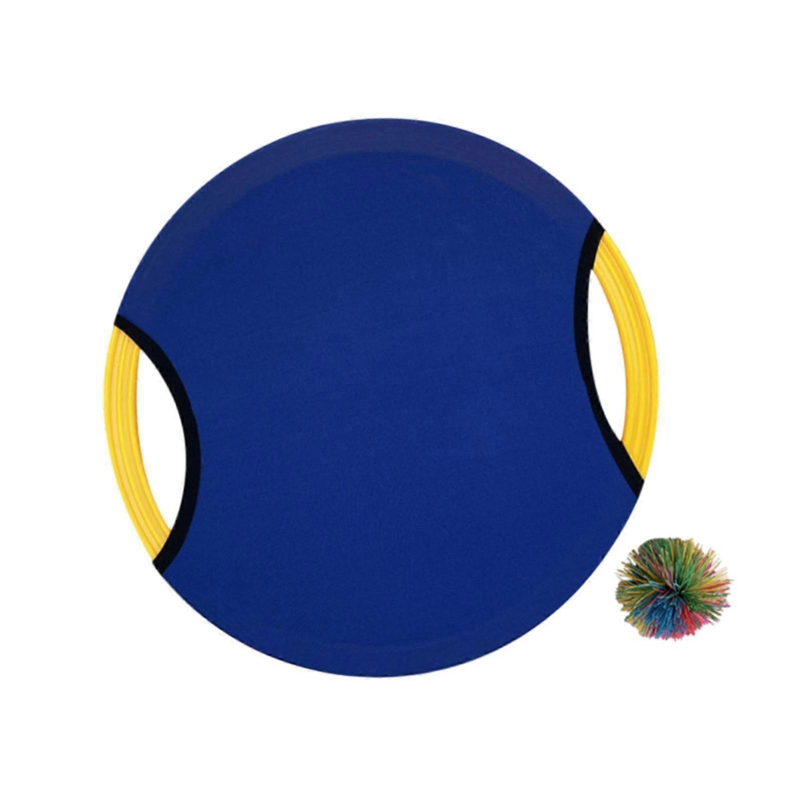 Trampoline Paddle Ball Game Set Toss and Catch Game for Backyard Beach Party Blue