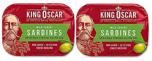 Kong Oscar Wild fanget sardiner i Extra Virgin Olivenolje 2-pakning