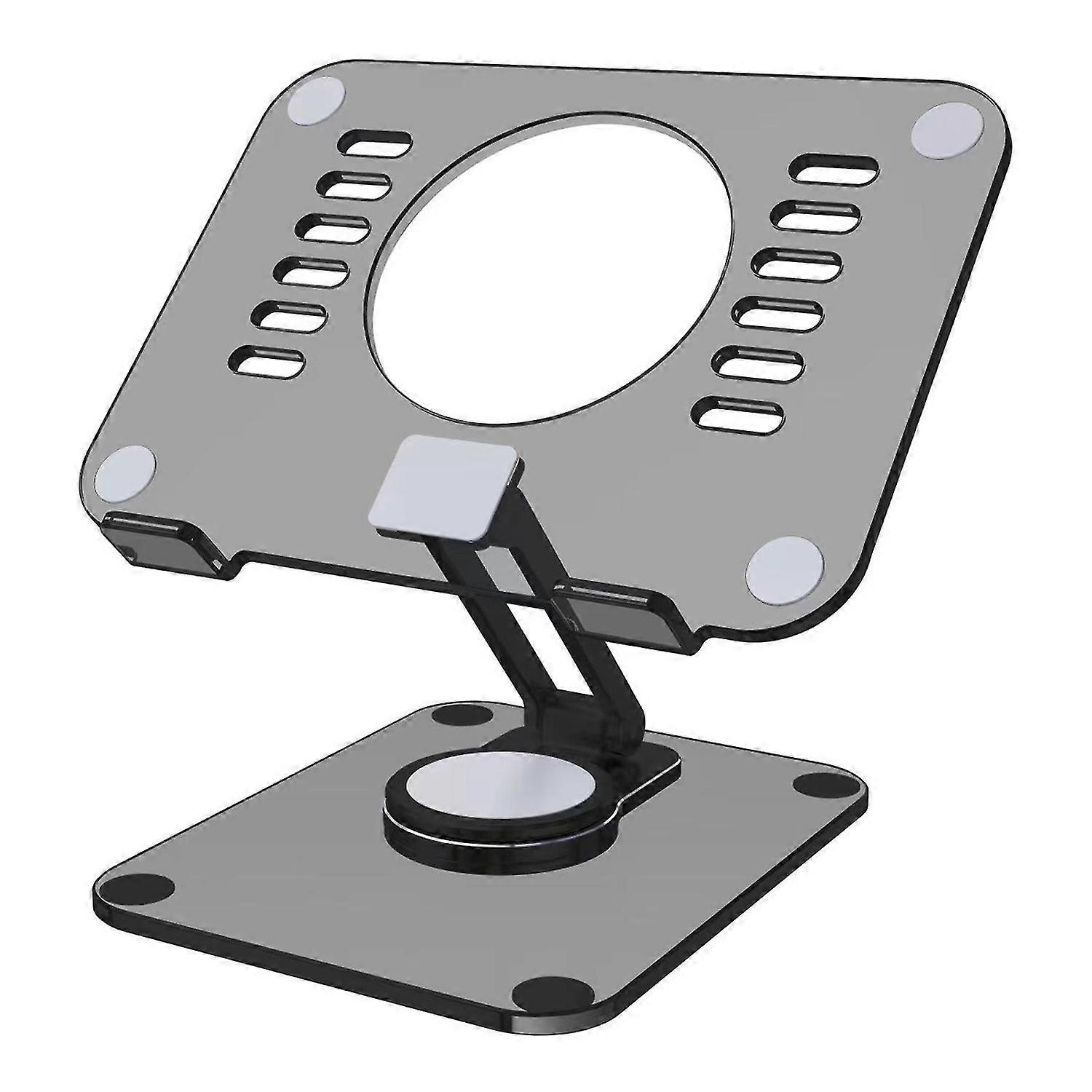 Rotating Laptop Stand Non-slip Transparent Acrylic Heightening Bracket for MacBook Tablet Mobile Pho