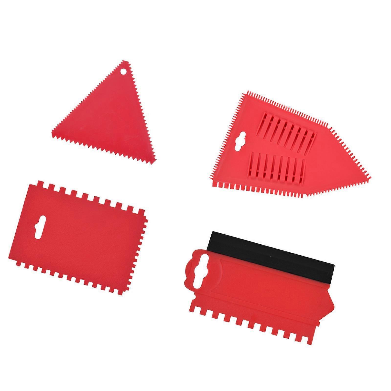 4Pcs Adhesive Spreader Notched Glue Applicator for Epoxy Applying Glue Caulk