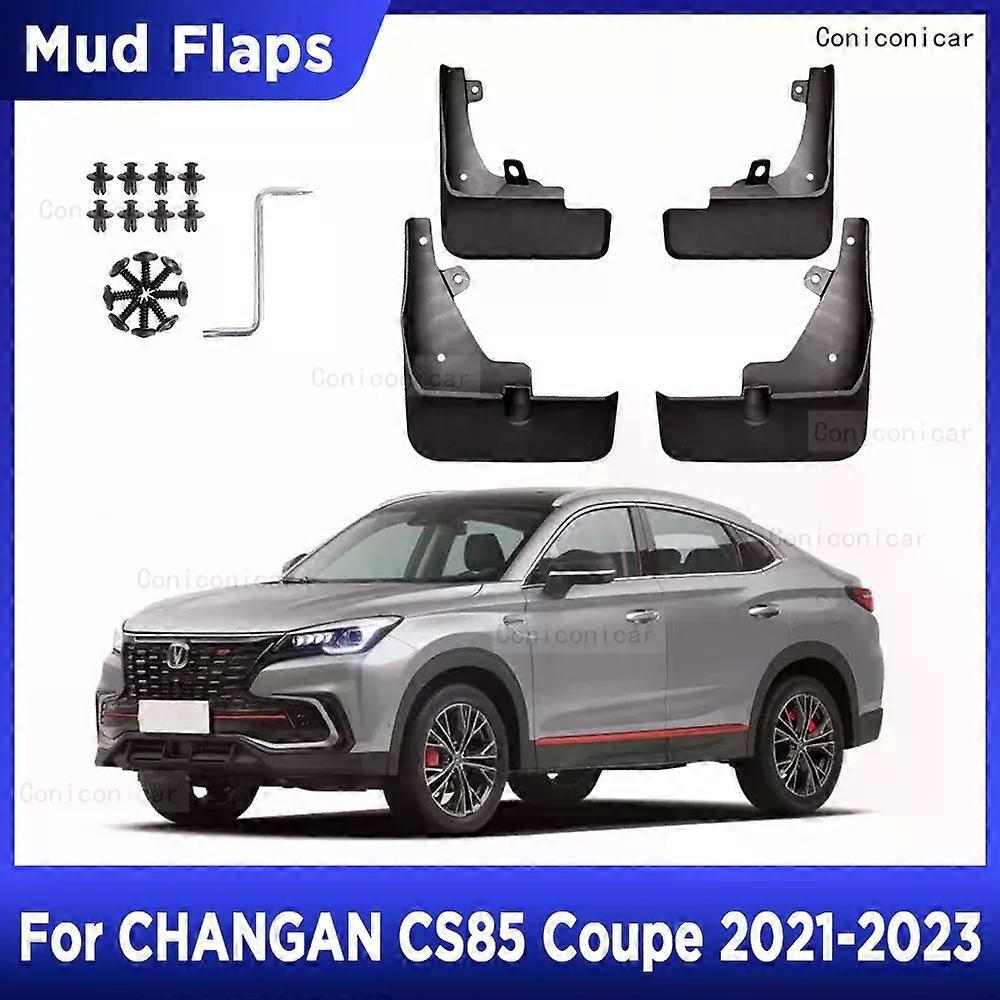 unique For CHANGAN CS85 Coupe 2021-2023 4PCS Mud Flaps Splash Guard Mudguards MudFlaps Front Rear Fender Auto Styline Car Accessories