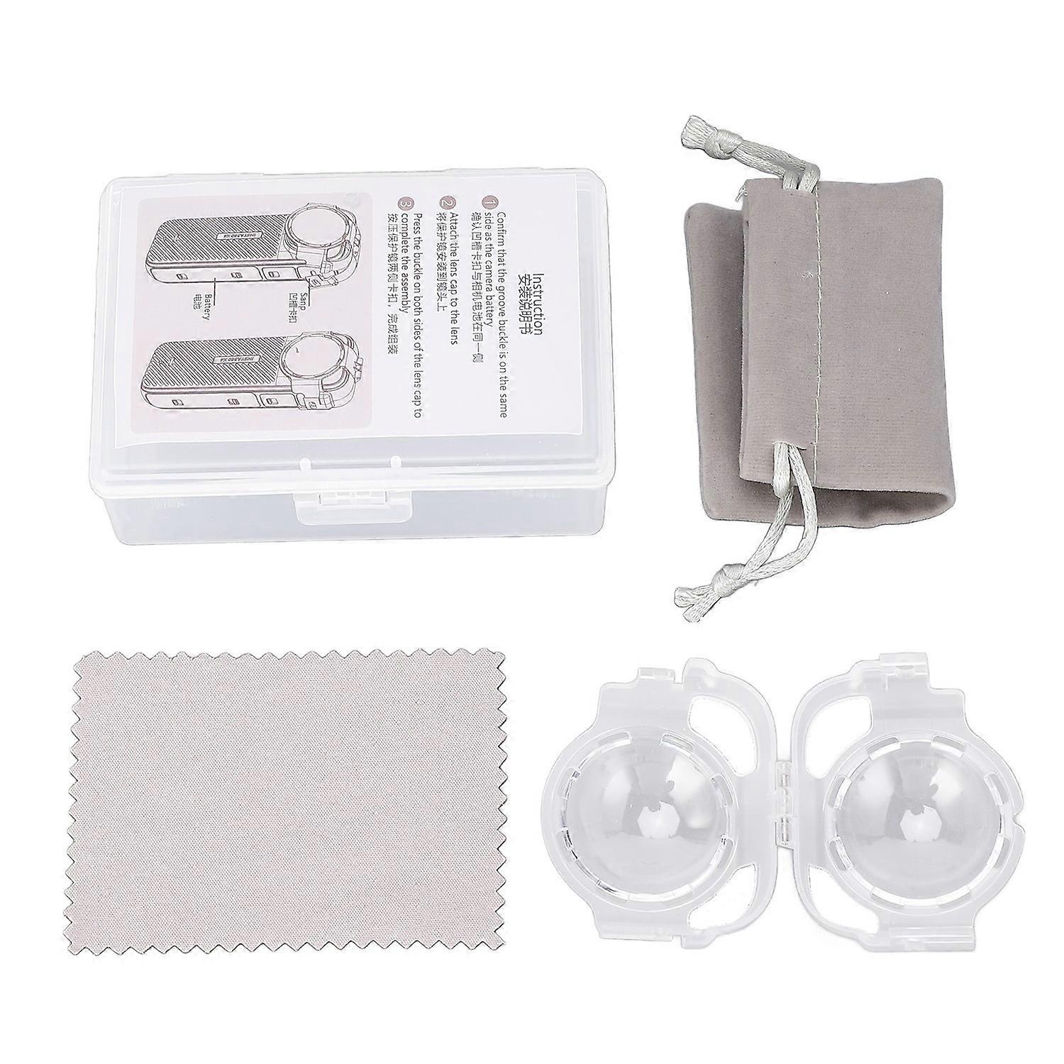 Action Camera Protective Lens Cover Anti Fog High Definition Snap On Lens Guard for X4