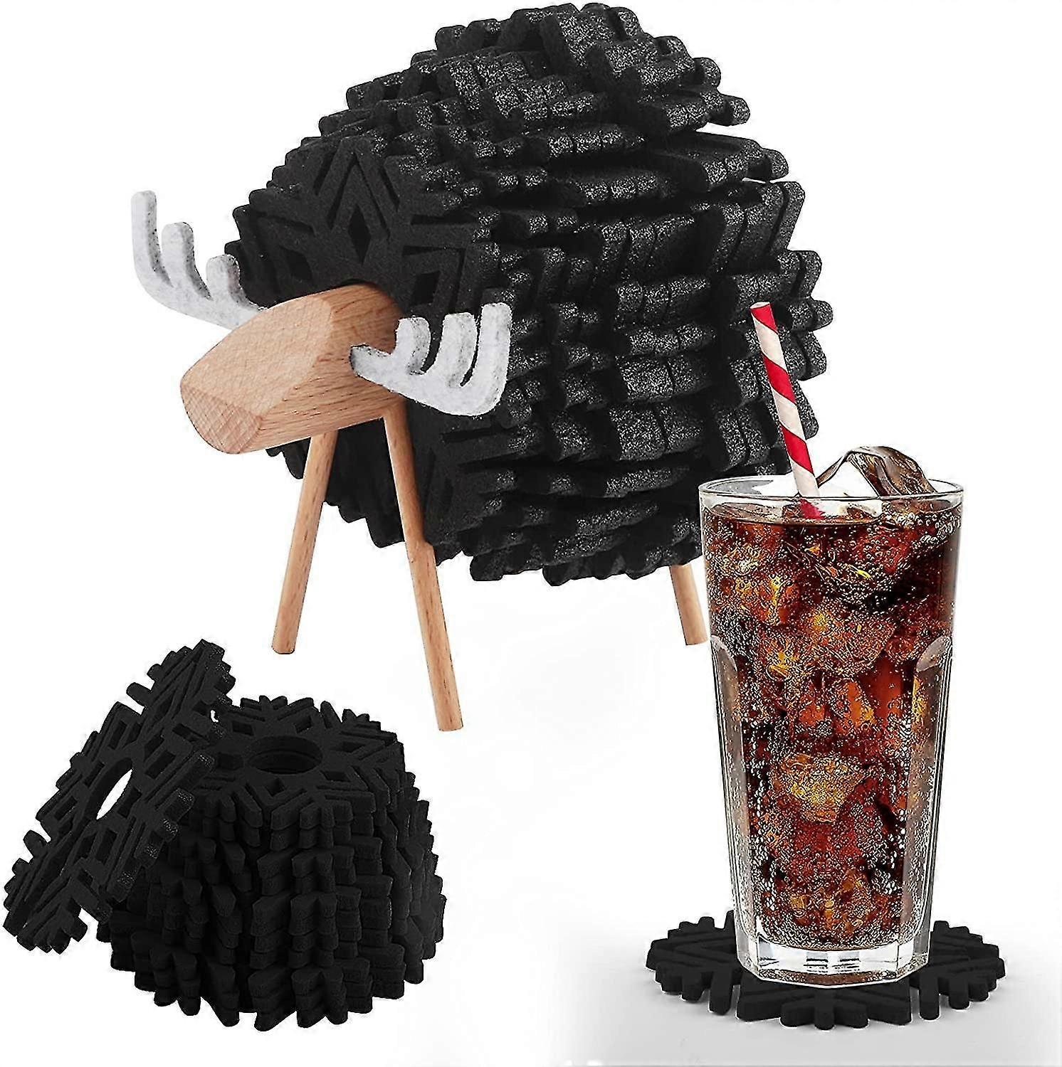 Felt Coasters, Tableware Non-slip Coasters, Washable Heat Resistant Drink Coasters