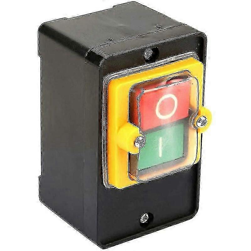 Button Switch Motor Start And Stop Switch Ac220v/380v 10a Waterproof On/off Button Two Buttons With Dust Box Holder-ZZY