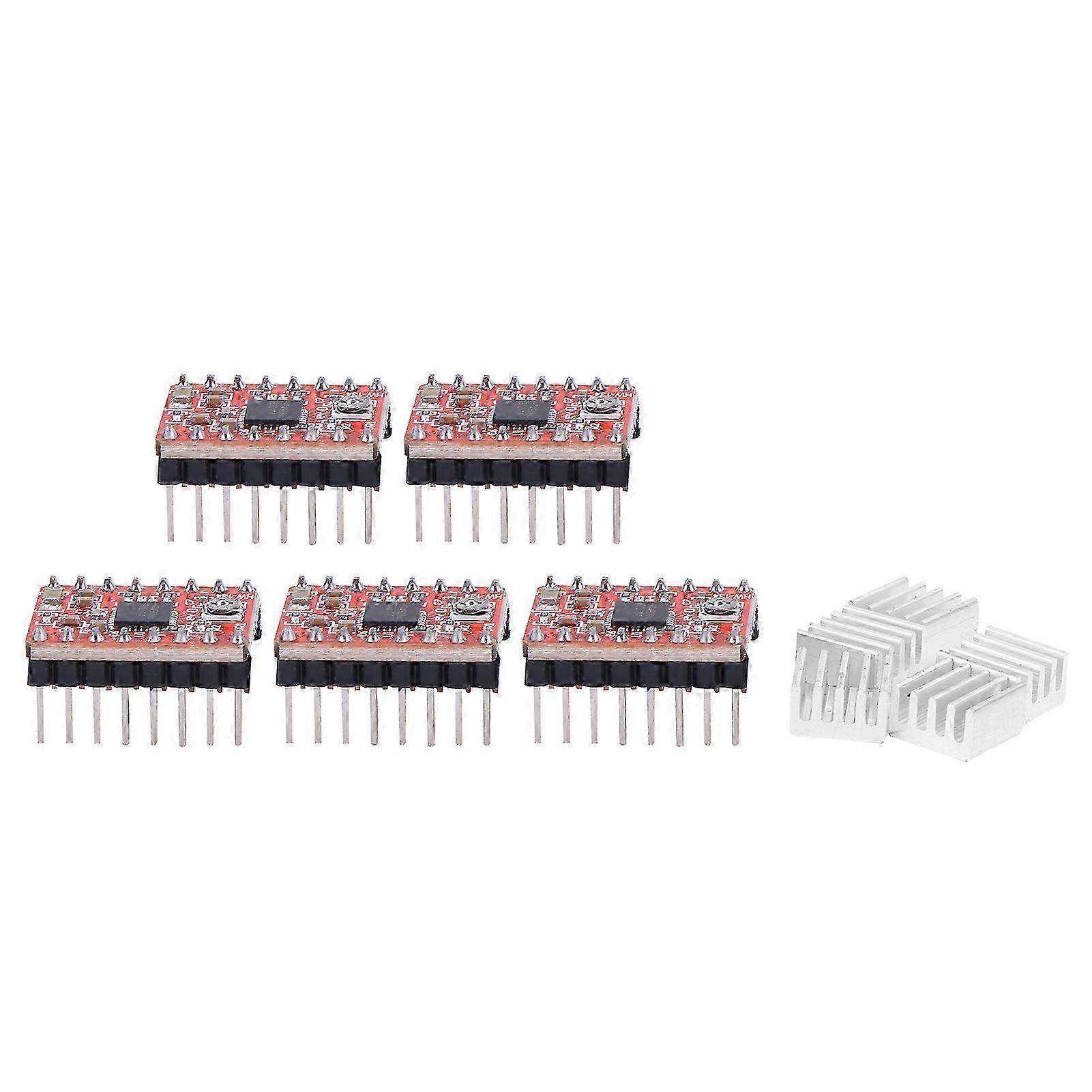 5Pcs Stepper Motor Driver Module Board for Ramps 1.4 A4988 3D Printer Accessories