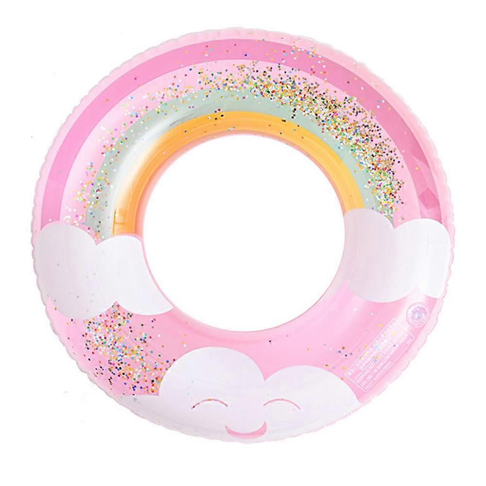Environmentally friendly PVC, thickened inflatable pink clouds, sequined plaid circle